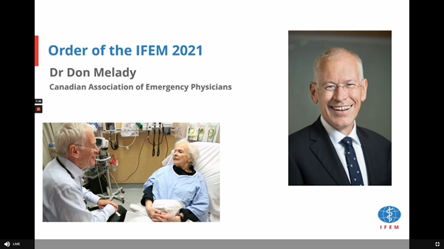 Dr Don Melady Order of IFEM21 Dr Don Melady Order of IFEM21